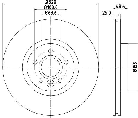 HELLA 8DD 355 125-151 - Kočioni disk www.molydon.hr