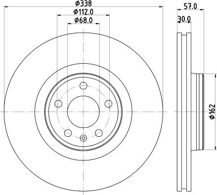 HELLA 8DD 355 125-171 - Kočioni disk www.molydon.hr