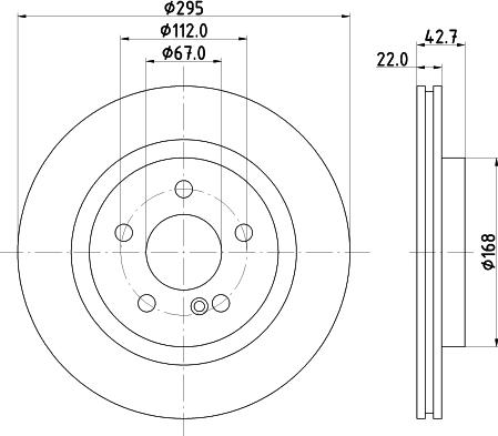 HELLA 8DD 355 125-381 - Kočioni disk www.molydon.hr