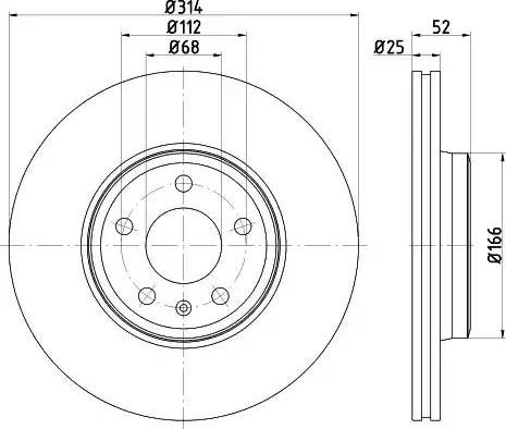 HELLA 8DD 355 125-201 - Kočioni disk www.molydon.hr