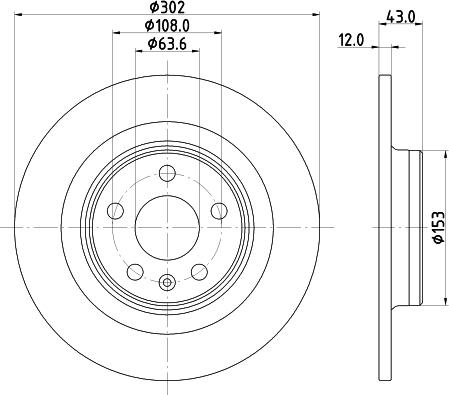 HELLA 8DD 355 126-991 - Kočioni disk www.molydon.hr