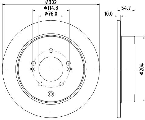 HELLA 8DD 355 126-911 - Kočioni disk www.molydon.hr