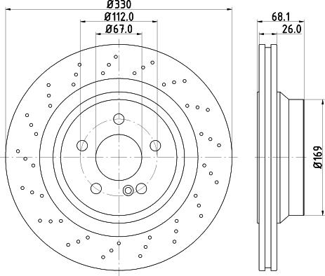 HELLA 8DD 355 126-401 - Kočioni disk www.molydon.hr