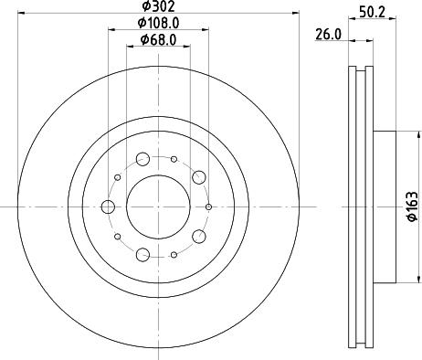 HELLA 8DD 355 126-002 - Kočioni disk www.molydon.hr