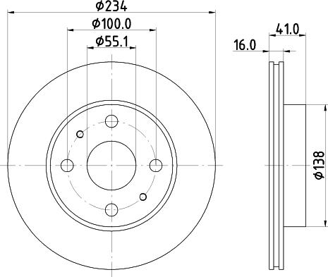 HELLA 8DD 355 126-801 - Kočioni disk www.molydon.hr