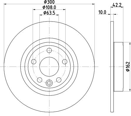 HELLA 8DD 355 126-721 - Kočioni disk www.molydon.hr