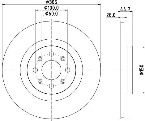 HELLA 8DD 355 120-951 - Kočioni disk www.molydon.hr