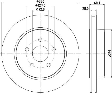 HELLA 8DD 355 120-911 - Kočioni disk www.molydon.hr