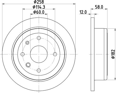 HELLA 8DD 355 120-921 - Kočioni disk www.molydon.hr