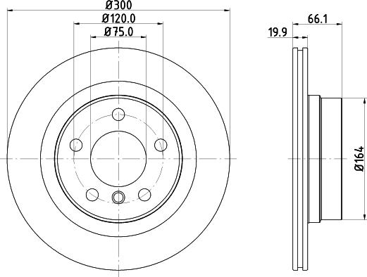 HELLA 8DD 355 120-972 - Kočioni disk www.molydon.hr