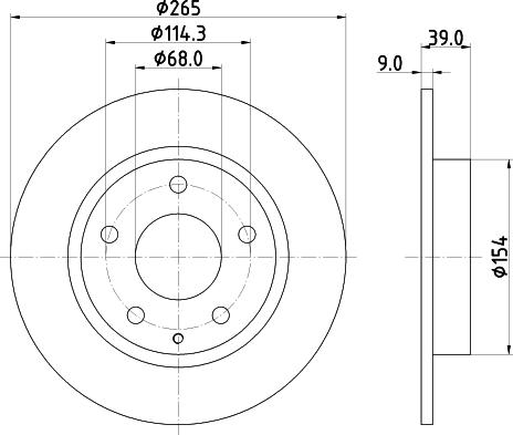 HELLA 8DD 355 120-461 - Kočioni disk www.molydon.hr