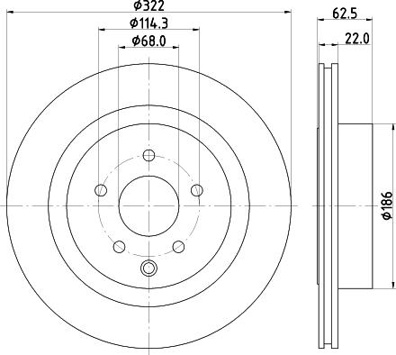 HELLA 8DD 355 120-551 - Kočioni disk www.molydon.hr