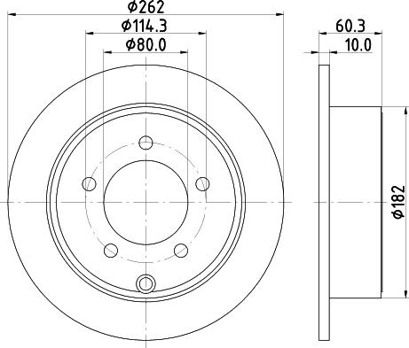 HELLA 8DD 355 120-561 - Kočioni disk www.molydon.hr