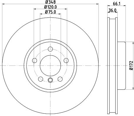 HELLA 8DD 355 120-891 - Kočioni disk www.molydon.hr