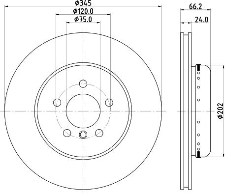 HELLA 8DD 355 120-851 - Kočioni disk www.molydon.hr