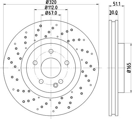 HELLA 8DD 355 120-352 - Kočioni disk www.molydon.hr