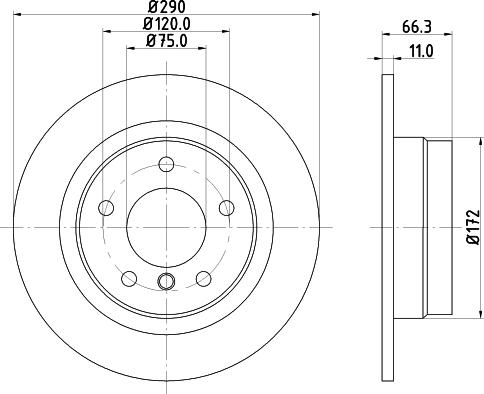 HELLA 8DD 355 120-231 - Kočioni disk www.molydon.hr