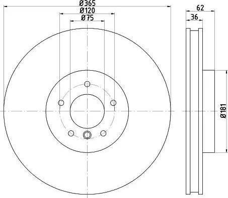 HELLA 8DD 355 121-451 - Kočioni disk www.molydon.hr