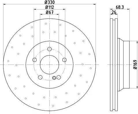 HELLA 8DD 355 121-681 - Kočioni disk www.molydon.hr