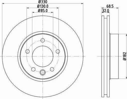 HELLA 8DD 355 121-081 - Kočioni disk www.molydon.hr