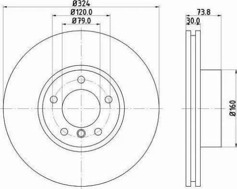 HELLA 8DD 355 107-701 - Kočioni disk www.molydon.hr