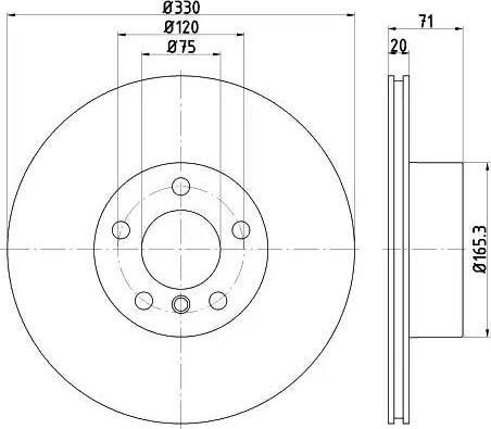 HELLA 8DD 355 121-801 - Kočioni disk www.molydon.hr