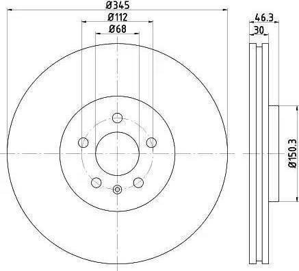 HELLA 8DD 355 112-381 - Kočioni disk www.molydon.hr