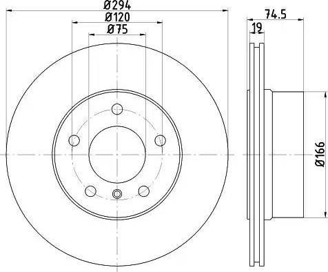 HELLA 8DD 355 112-661 - Kočioni disk www.molydon.hr