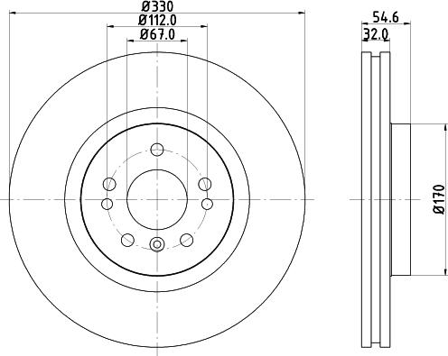 HELLA 8DD 355 128-581 - Kočioni disk www.molydon.hr