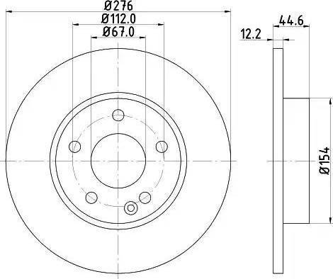 HELLA 8DD 355 111-041 - Kočioni disk www.molydon.hr