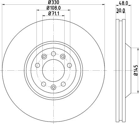 HELLA 8DD 355 128-221 - Kočioni disk www.molydon.hr