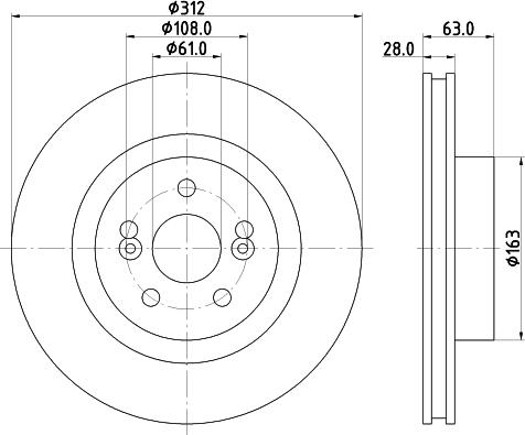 HELLA 8DD 355 123-911 - Kočioni disk www.molydon.hr