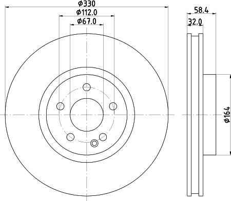 HELLA 8DD 355 123-501 - Kočioni disk www.molydon.hr