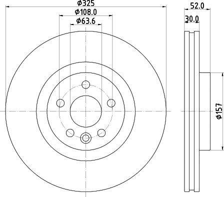 HELLA 8DD 355 123-111 - Kočioni disk www.molydon.hr