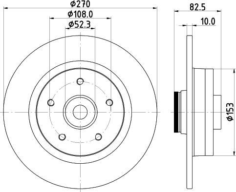 HELLA 8DD 355 123-181 - Kočioni disk www.molydon.hr