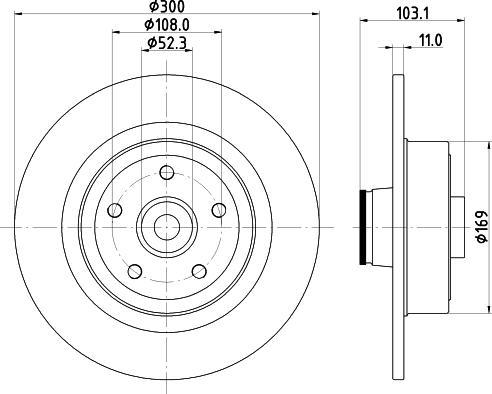 HELLA 8DD 355 123-361 - Kočioni disk www.molydon.hr