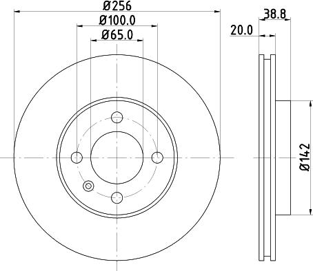 HELLA 8DD 355 123-731 - Kočioni disk www.molydon.hr