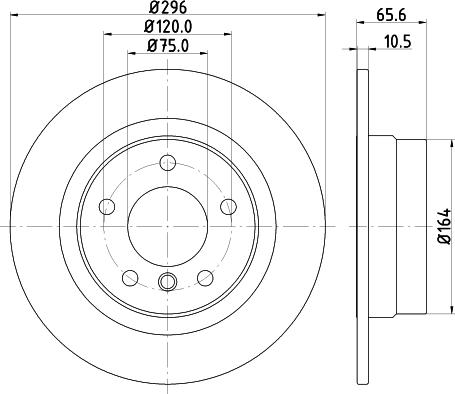 HELLA 8DD 355 123-771 - Kočioni disk www.molydon.hr