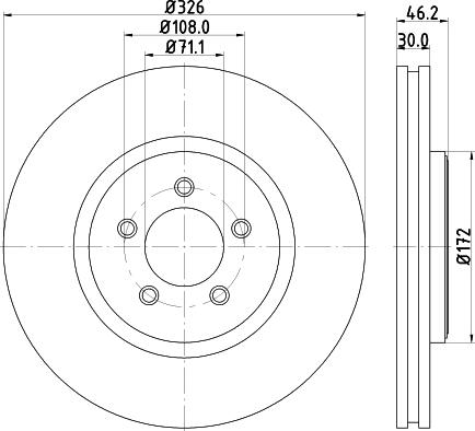 HELLA 8DD 355 122-982 - Kočioni disk www.molydon.hr