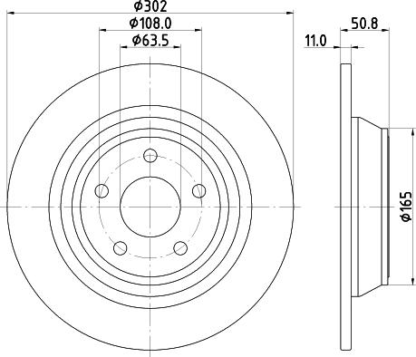 HELLA 8DD 355 122-451 - Kočioni disk www.molydon.hr