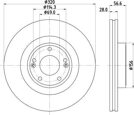 HELLA 8DD 355 122-461 - Kočioni disk www.molydon.hr