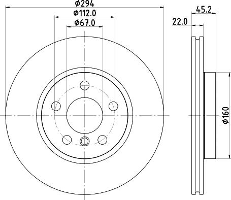 HELLA 8DD 355 122-651 - Kočioni disk www.molydon.hr