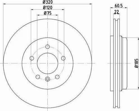 HELLA 8DD 355 122-101 - Kočioni disk www.molydon.hr