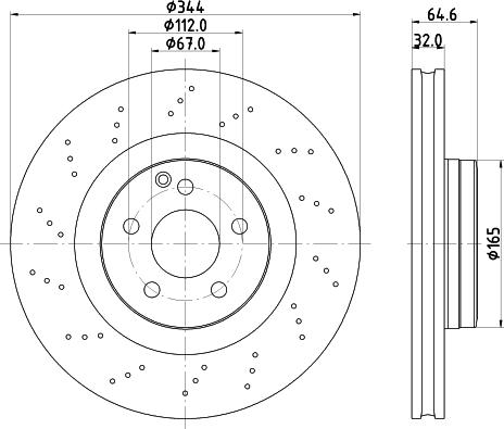 HELLA 8DD 355 122-891 - Kočioni disk www.molydon.hr