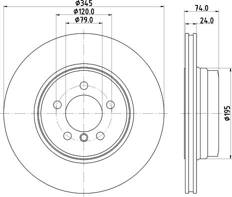 HELLA 8DD 355 122-251 - Kočioni disk www.molydon.hr