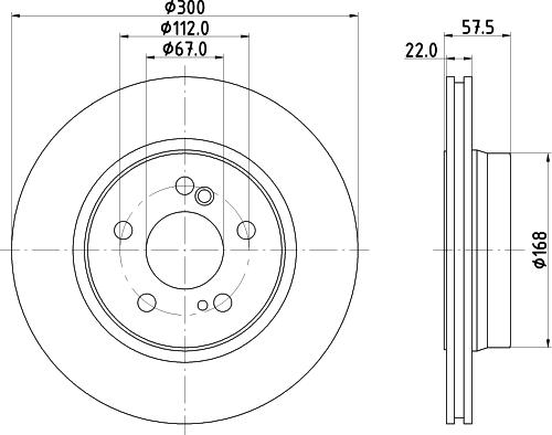 HELLA 8DD 355 122-262 - Kočioni disk www.molydon.hr