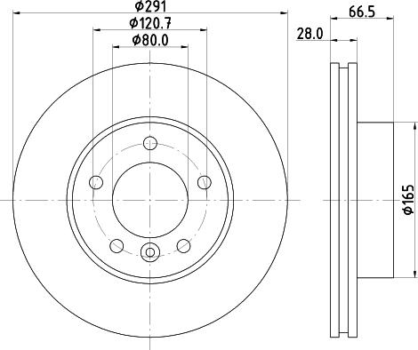 HELLA 8DD 355 122-782 - Kočioni disk www.molydon.hr