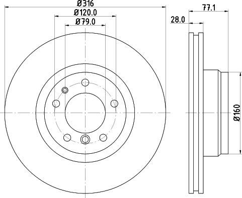 HELLA 8DD 355 127-161 - Kočioni disk www.molydon.hr