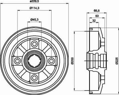 HELLA 8DT 355 302-281 - Bubanj kočnica www.molydon.hr