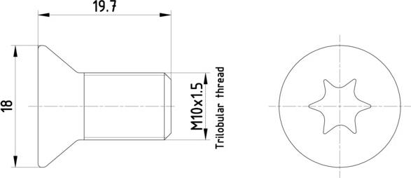 HELLA 8DZ 355 209-111 - Vijak, kočioni disk www.molydon.hr